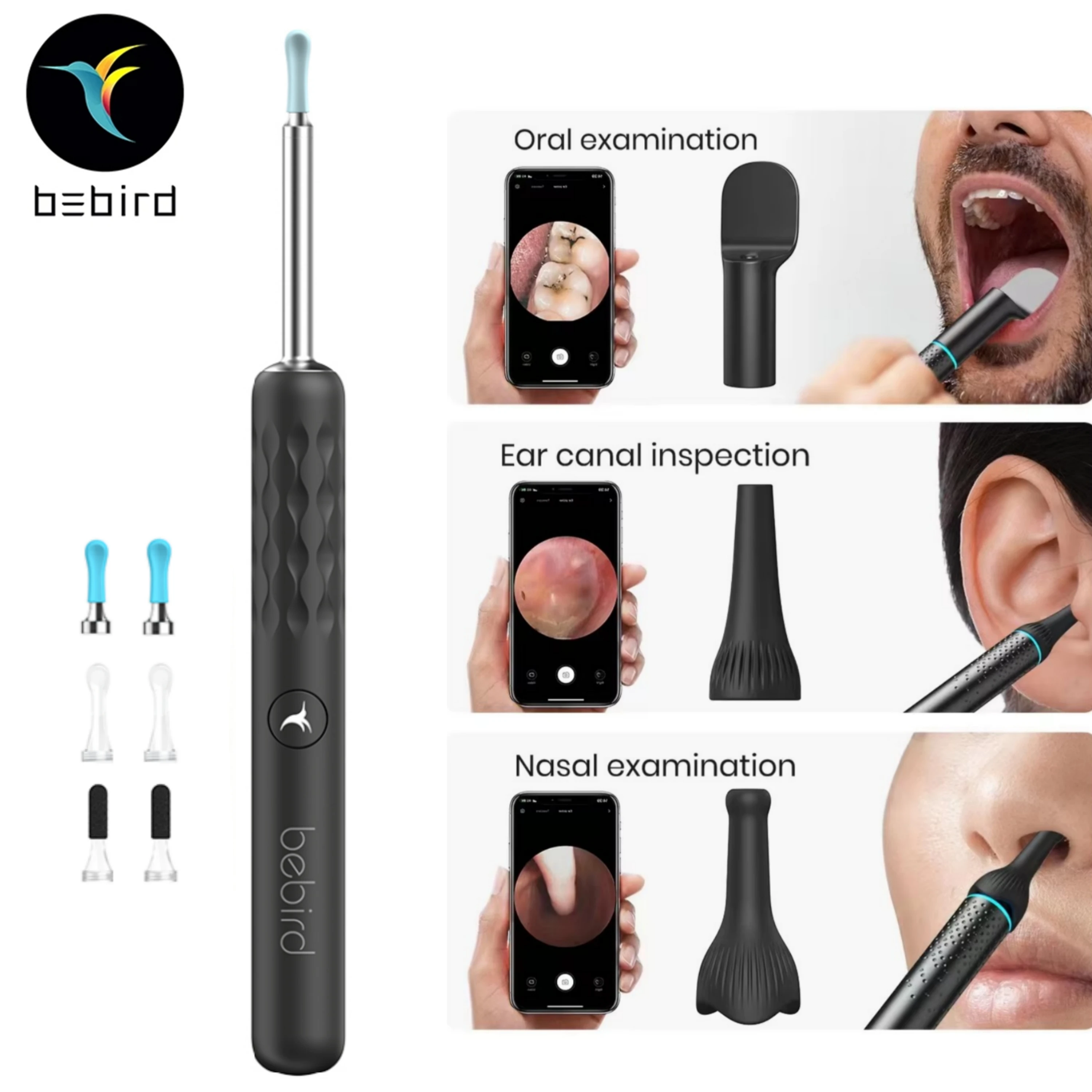 Bebird R1 X3 R3 Smart Visual Sticks Endoskop 300W Hochpräzisions-Ohrreiniger mit Mini-Kamera für die Gesundheitspflege_voghion.com