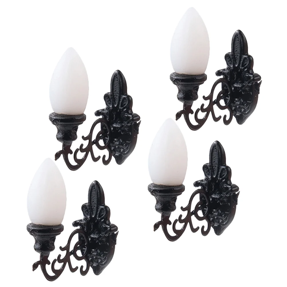 

1:87 Simulation Mini Street Light Model Miniature Wall Lamp Toy Yard Lights Dollhouse Furniture Sand Table Decorations