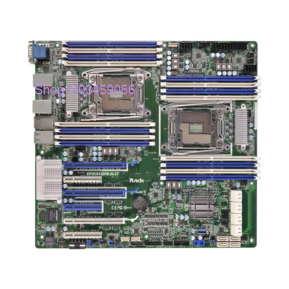 ASROCK EP2C612D16-2L2T 지지대 어레이 5 E5-2600 V3 V4 서버 마더보드, DDR4 2400 LGA2011 C612