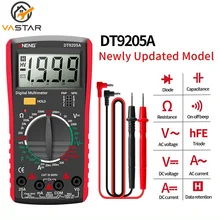Newly Digital True RMS Professional Multimeter AC/DC Current Tester HFE Ohm Capacitor Voltage Meter Detector Tool DT9205A