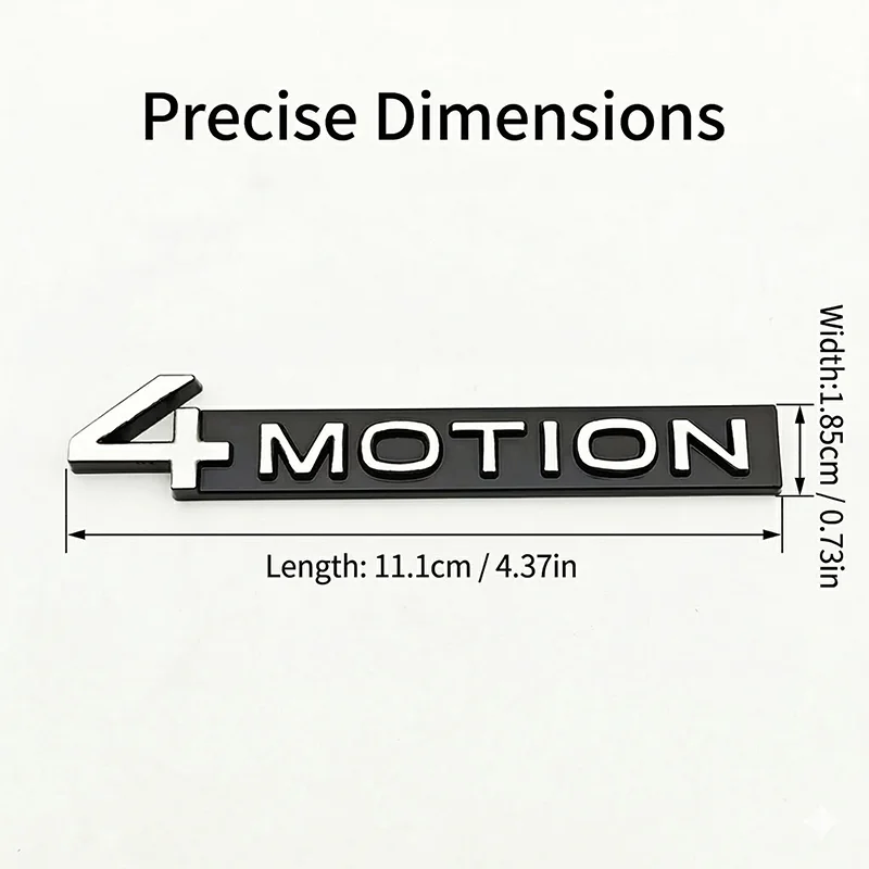 3D 금속 4MOTION 자동차 뒷 트렁크 엠블럼 배지 스티커 VW 폭스바겐 골프 파사트 티구안 투아렉 자동차 스타일링 액세서리
