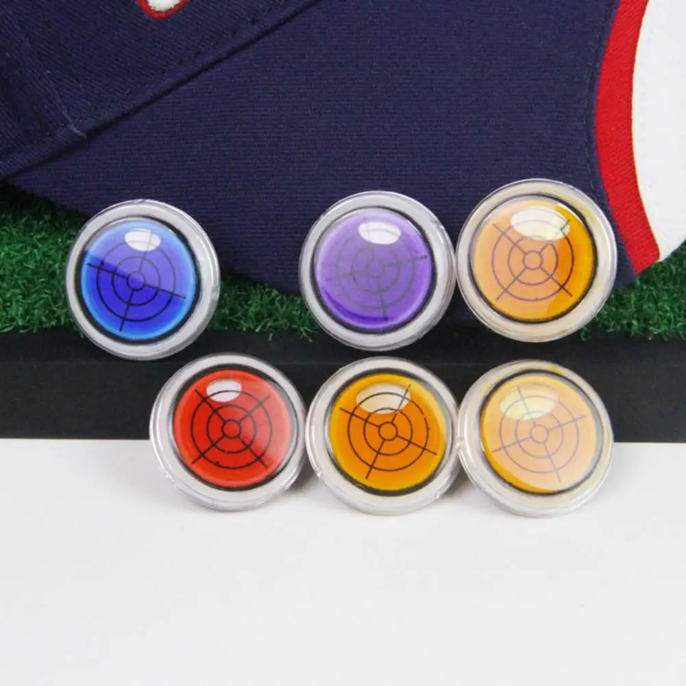 Reliable Golf Ball Marker Holder Magnetic Bubble Level Golf Ball Marker Clip for Men Women Golfers Round Cap Mark with Level