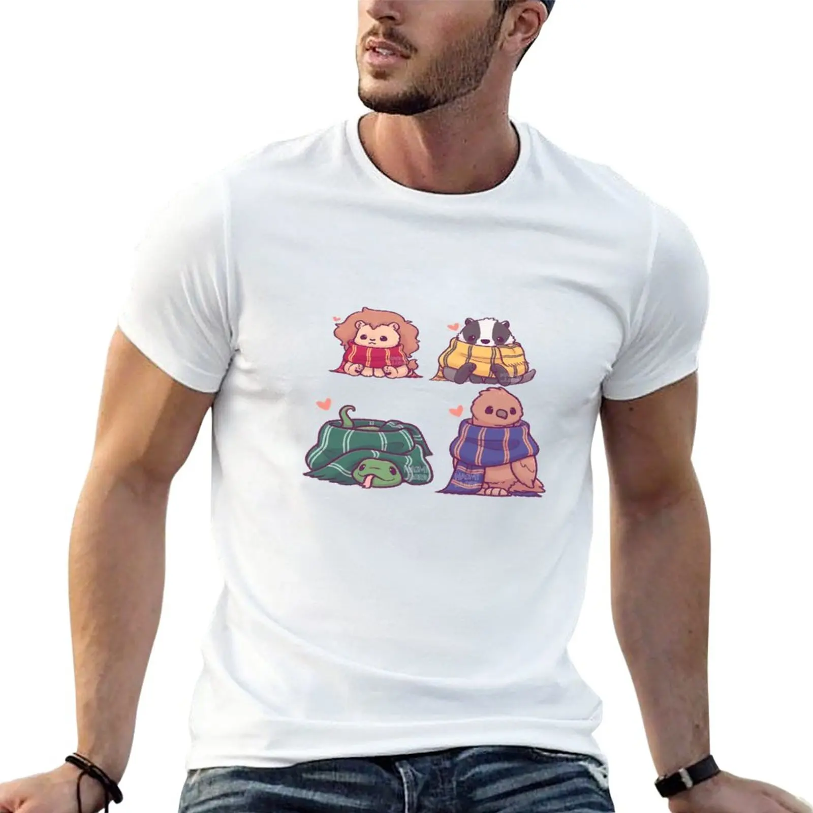 

harry cute animals 6 T-Shirt customs design your own summer top hippie clothes korean fashion mens t shirts pack