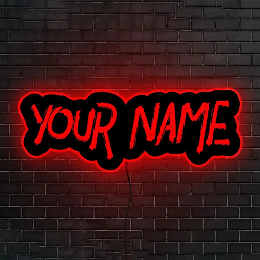 Personalized Custom LED Wall Lamp Colorful Neon Sign Light for Home Gaming Room Bedroom Decoration