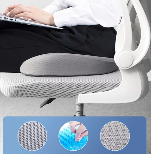 Coussin de gel en nid d'abeille pour chaise, épais, pour maison, bureau, assise longue, silicone, siège d'été, coussin de glace, pour la maison 5