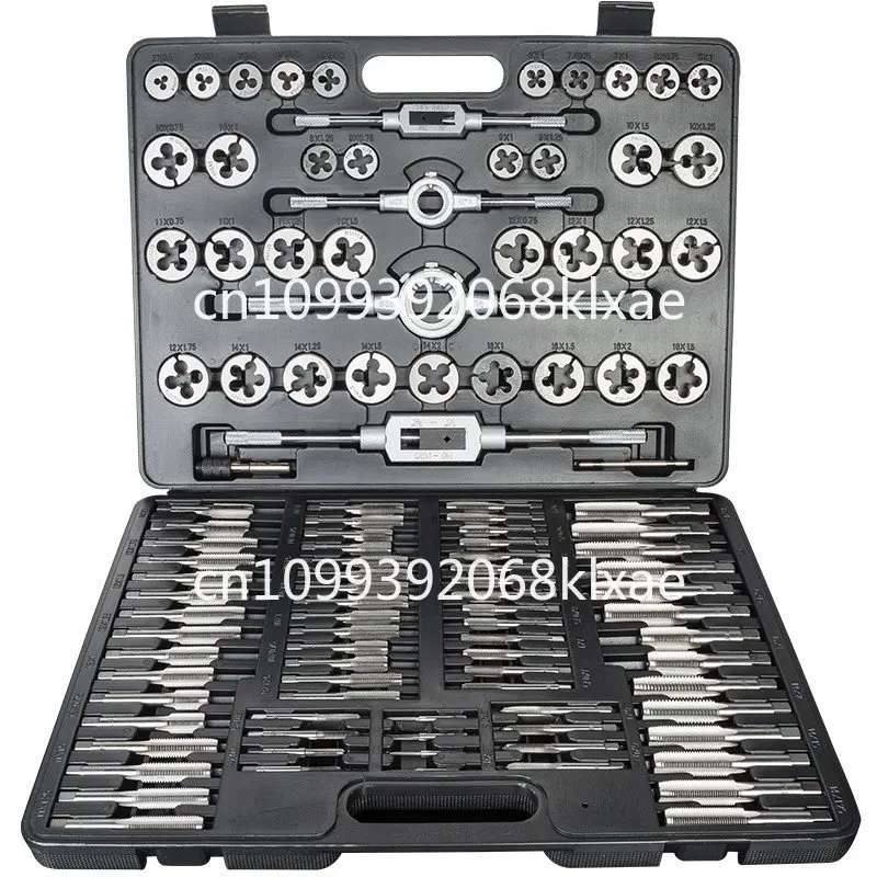 Thread Tap Wrench Kit Manual Threading Screw Die 110-Piece Set ...