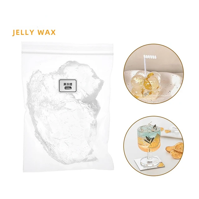 200/500/1000g Jelly Wax High Quality High Transparency Super Hard  Transparent Demoulding Handmade Crystal Candle