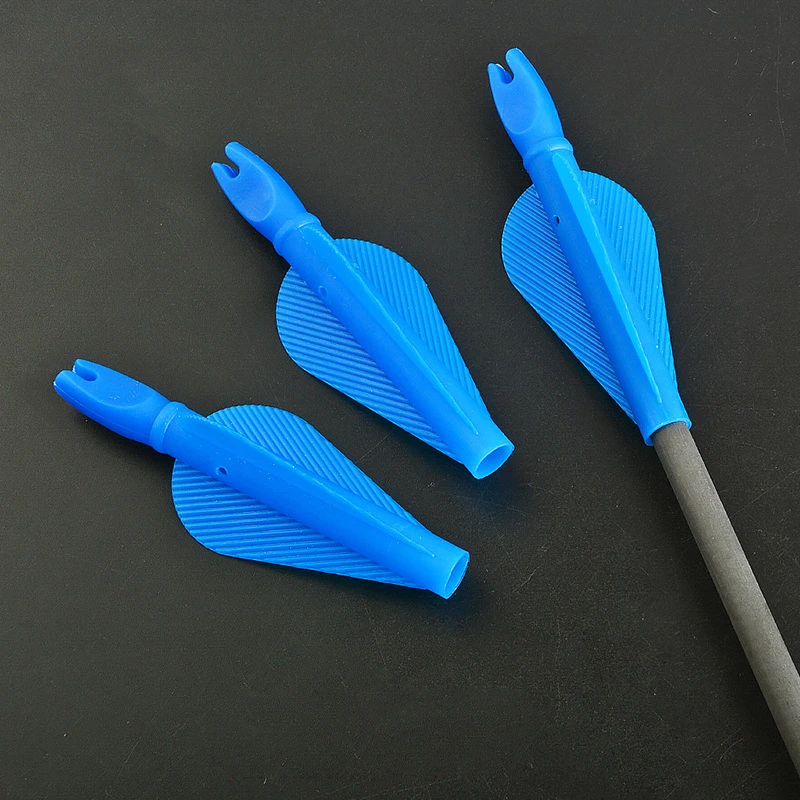 6/12pcs 8mm Arrow Nock Arrow Feathers Plastic Arrow Tails for DIY