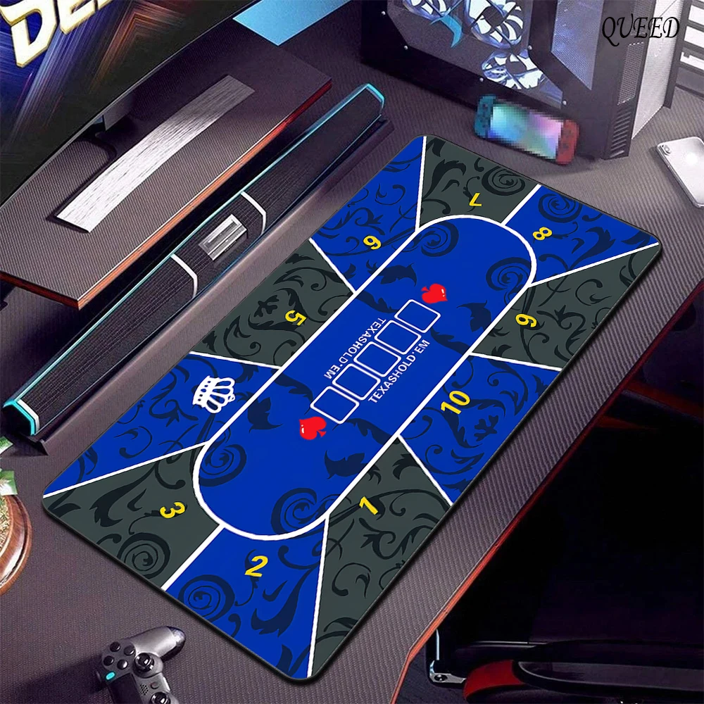 Gamer Laptop Washable Desk Mats Texas Hold'em Non Slip Table Pad Portable Rubber Poker Keyboard Home Office Gaming Mousepads Xxl