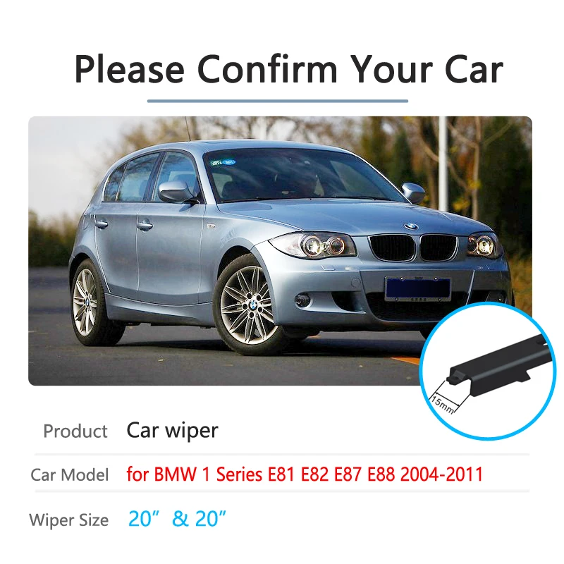 Voor Bmw 1 Serie E81 E82 E87 E88 2004 ~ 2011 Auto Wisserbladen