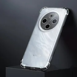 Airbag Anti - Knock Clear Silicone Phone Case with Shockproof Corners for Vivo iQOO Z10 (Clear)