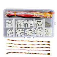 Micro JST-GH 1.25mm GH1.25 Connector with Single Head Pre-Crimped Soft Silicone Cables for 2/3/4/5/6/7/8/9/10 Pin Housing