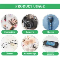 Портативная сумка-органайзер для электроники, кабели для зарядного устройства, жесткий диск, жесткий корпус из ЭВА с молнией, дорожный чехол, сумка для переноски — изображение 3