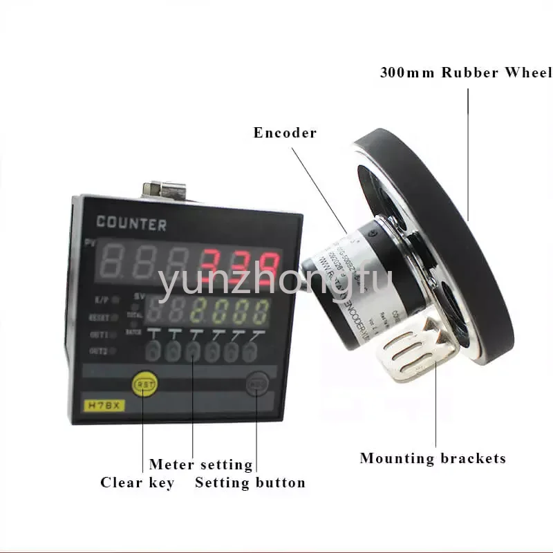 

ATK72-C 6 digit digital length measuring counter meter with encoder wheel