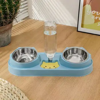 고양이 밥그릇 고양이 및 개용 내구성 높은 그릇, 애완 동물 용품, 이중 고양이 및 개 그릇, 높은 고양이 먹이 및 음료 용품