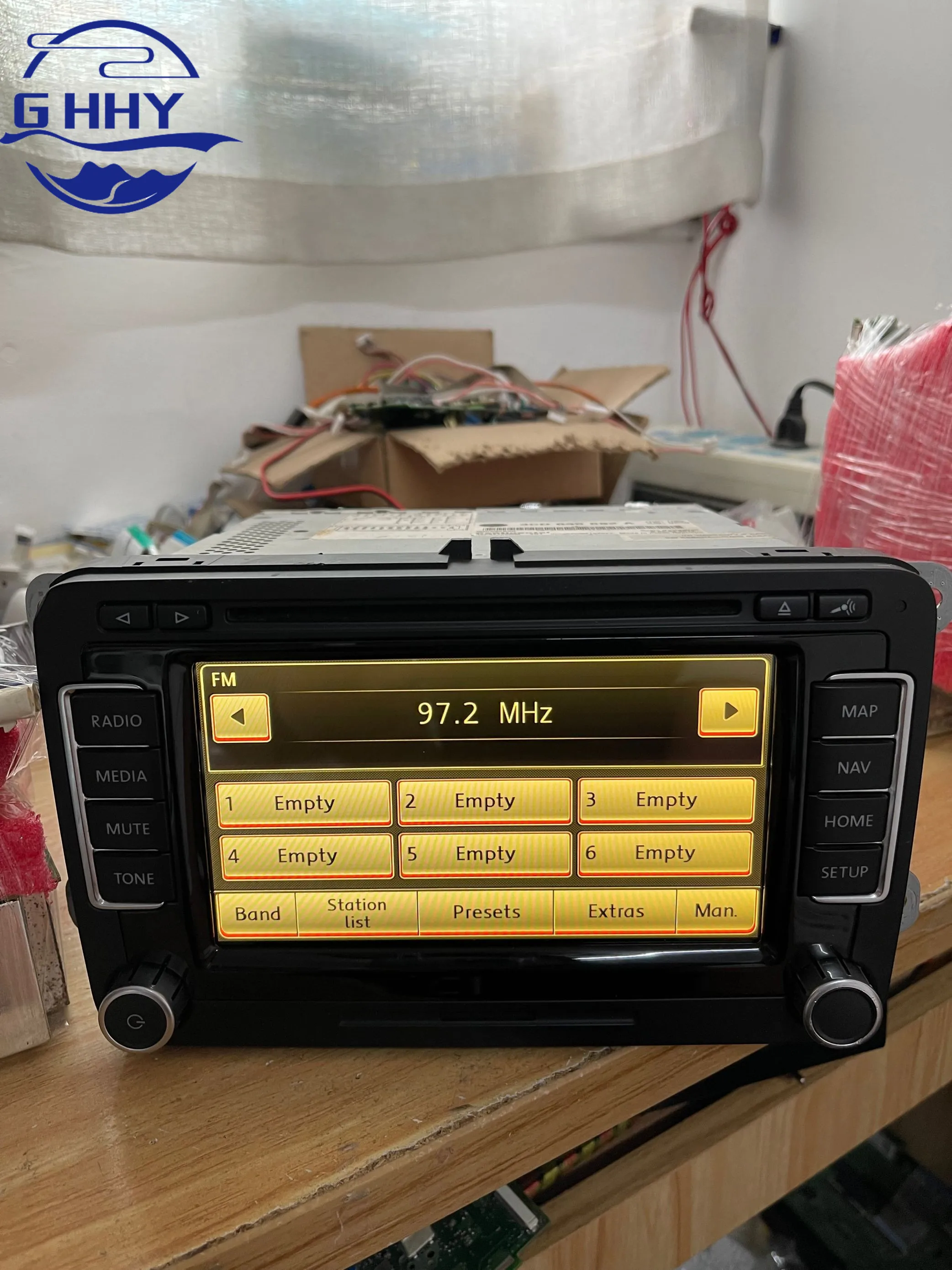 VW RNS510 메인보드 LCD 시리즈 마더보드, 2007-2009 년 자동차 GPS 네비게이션 오디오용 코드 포함, 무료 배송
