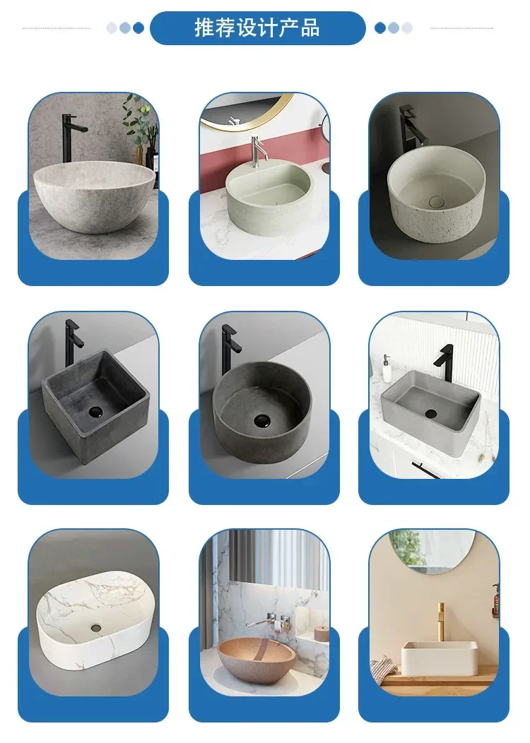 Bathroom sink, wall mounted, many colors available, ceramic washbasin, hotel, 47x36x12cm/19x14x5in" 6