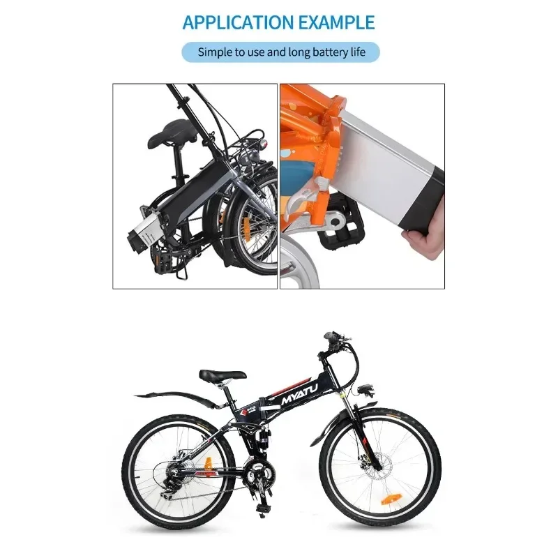 For ADO A20 Fiido M1 Folding Electric Bike Spare Battery DCH006 36V 10.4Ah 12.5Ah 17.5Ah For MATE Bike Replacement Battery