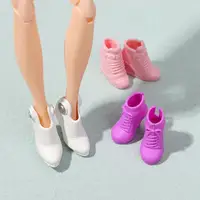 Fashion1/6 zapatos de muñeca, botas, sandalias, juguetes de vestir para niñas, decoraciones para muñecas FR Super Model Barby, zapatos de muñeca coloridos - Imagen 4
