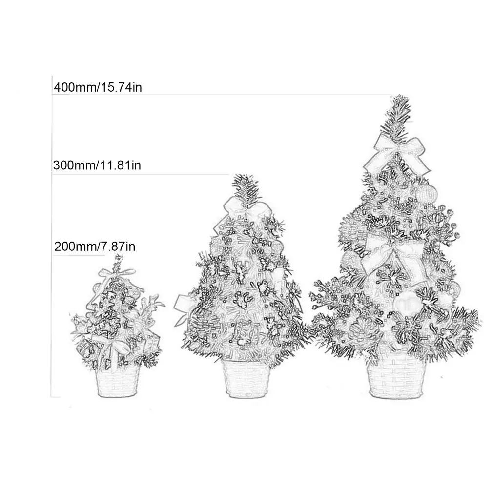 Artificial Christmas Tree Christmas Decoration For Table And Desk Tops Pine Tree Tabletop Decoration For Your Home And Office