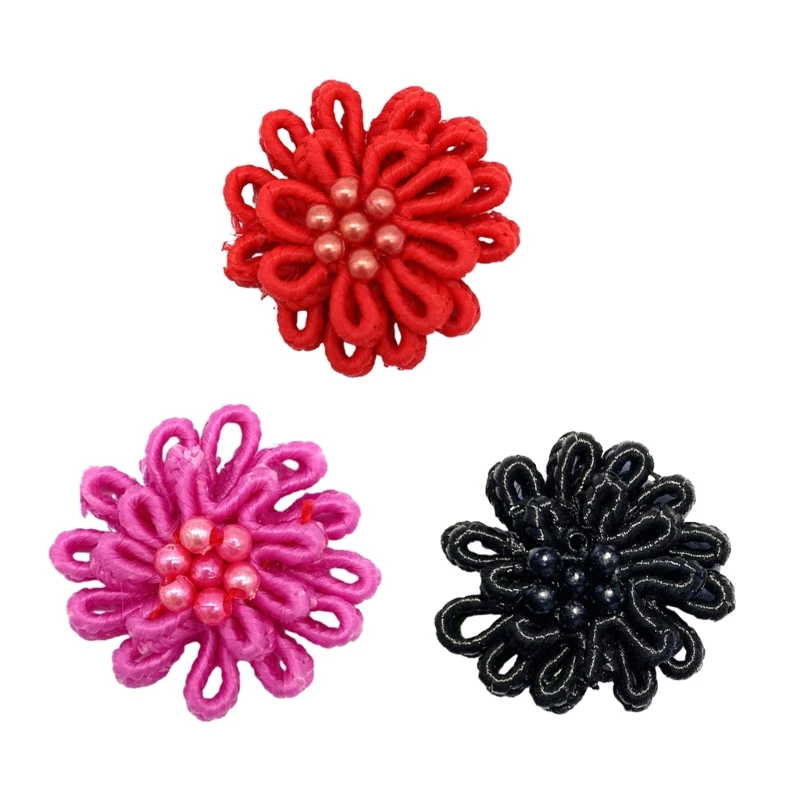 

Snowflake Beads Knot Buttons Chinese Clothing Decorative Sewing Supplies