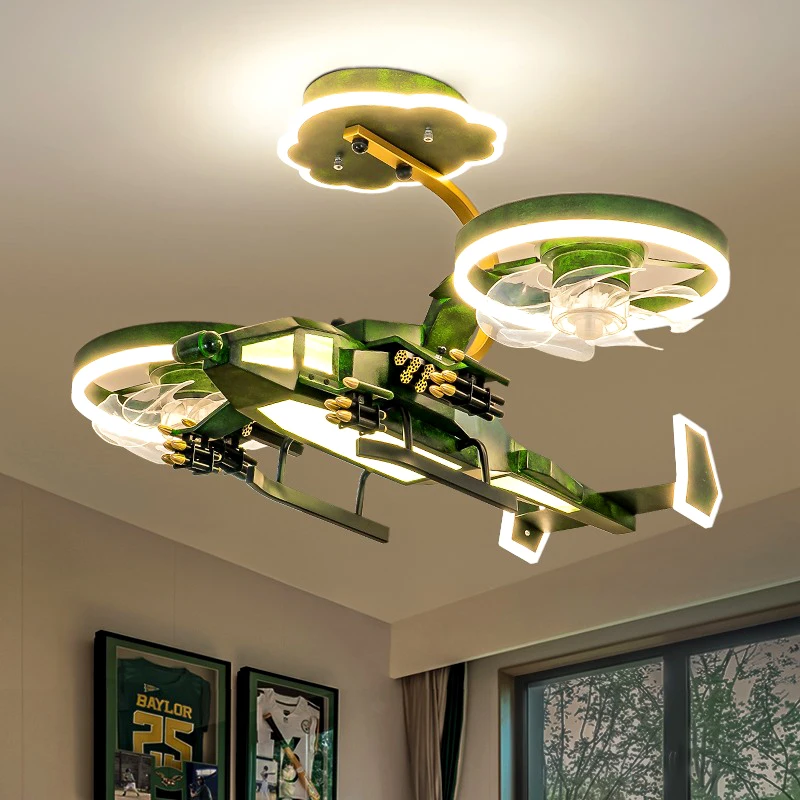 Black Ceiling Fan 30W 53cm LED Ceiling Light 70W Remote Control DIMMABLE Light And Remote Control - View #6