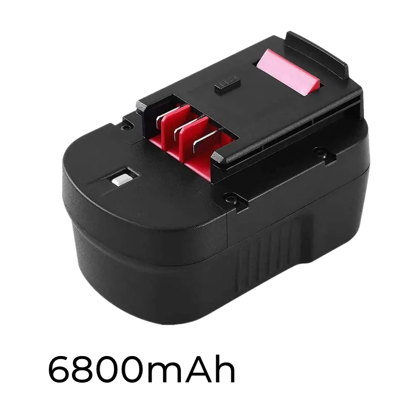 Upgraded to 6800mAh HPB14 Replacement for Black and Decker 14.4V Battery  NI-MH Battery FSB14 A14 BD1444L HPD14K-2 CP14KB HP146F2 - AliExpress