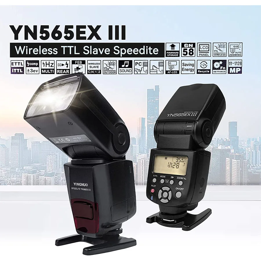 

YONGNUO YN565EX III C Flash Speedlite Hot Shoe Flash TTL HSS Slave Compatible with 1500D 1300D 800D 750D 60D 50D