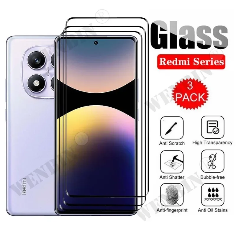 Premium Tempered Glass Full Cover Screen Protector Set - Pack of 3
