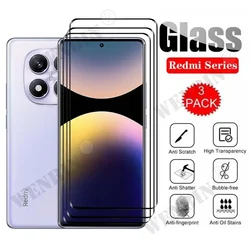 Premium Tempered Glass Full Cover Screen Protector Set - Pack of 3 - 3 Pcs (Redmo Note 15 Pro 5G)
