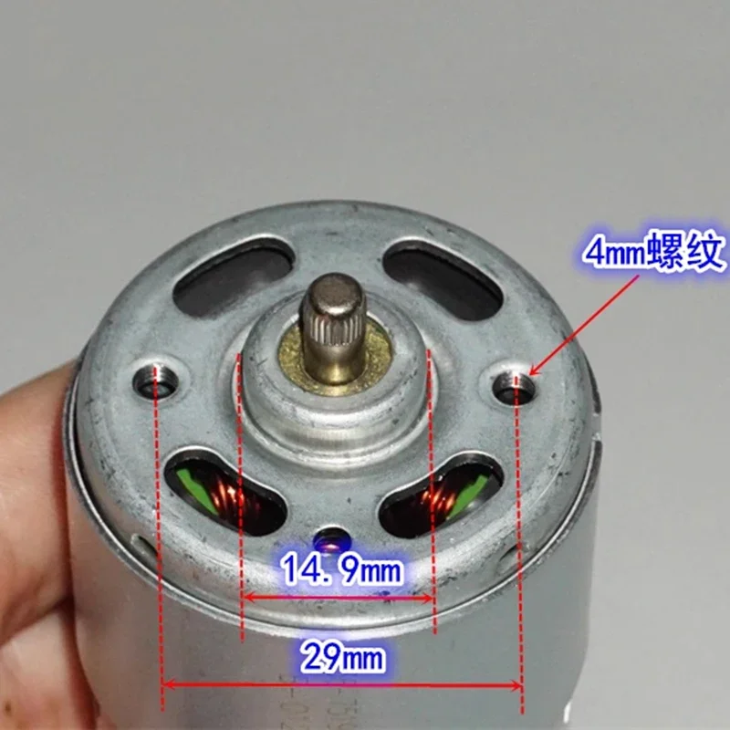 RS-736 고속 전동 드릴 모터 고토크 DC 12V/14.4V/18V 17800RPM DIY 정원용 공구 스크루드라이버 RZ-736VA-7519