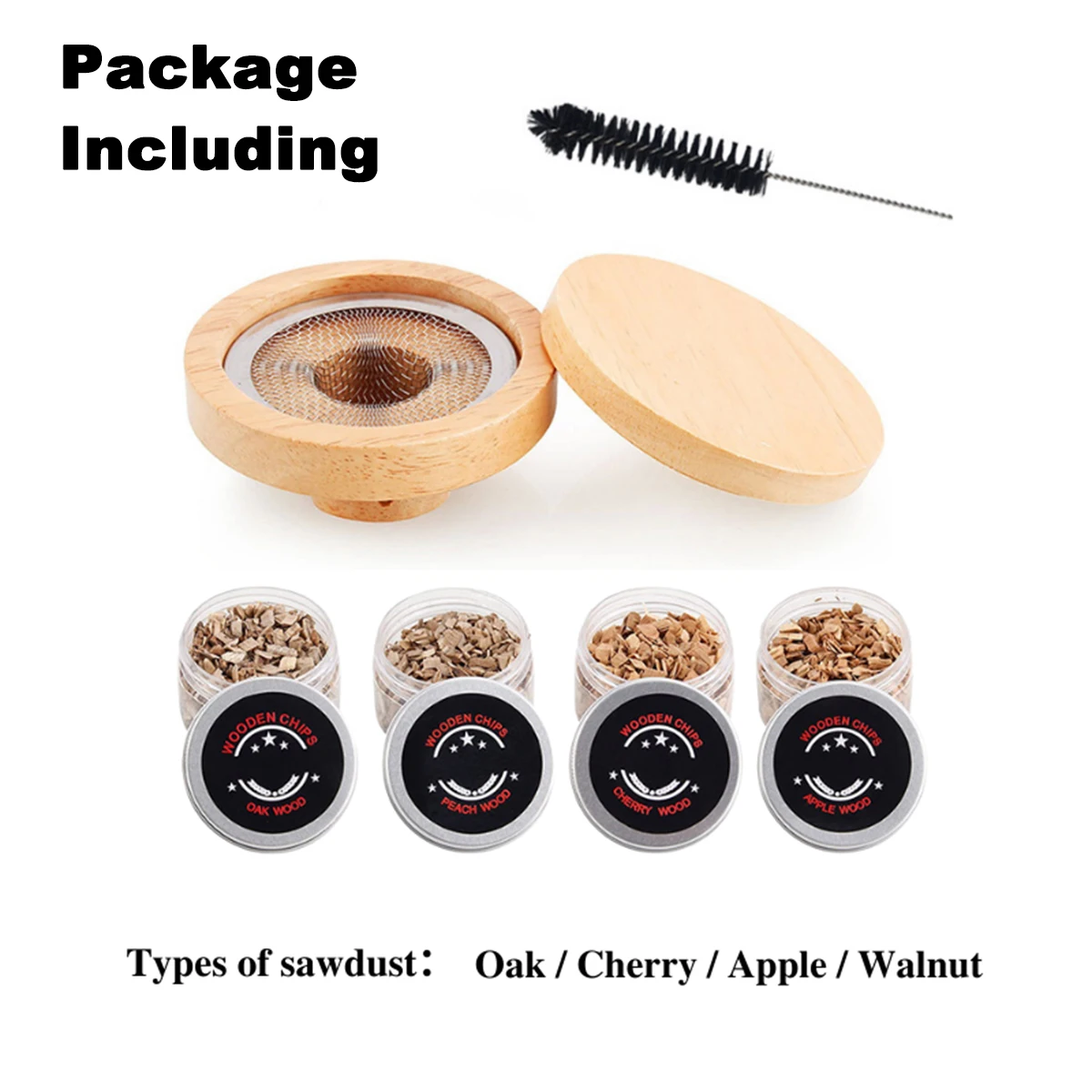 SmokeTop Cocktail Smoker Kit Old Fashioned Chimney Drink Smoker for Cocktails, Whiskey, & Bourbon With Sample Pack of Wood Chips