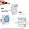 ManHua 24H 12VDC 15A Din Rail Timer Switch TB35 Analog Time Control Switch Mechanical Time Controller 3