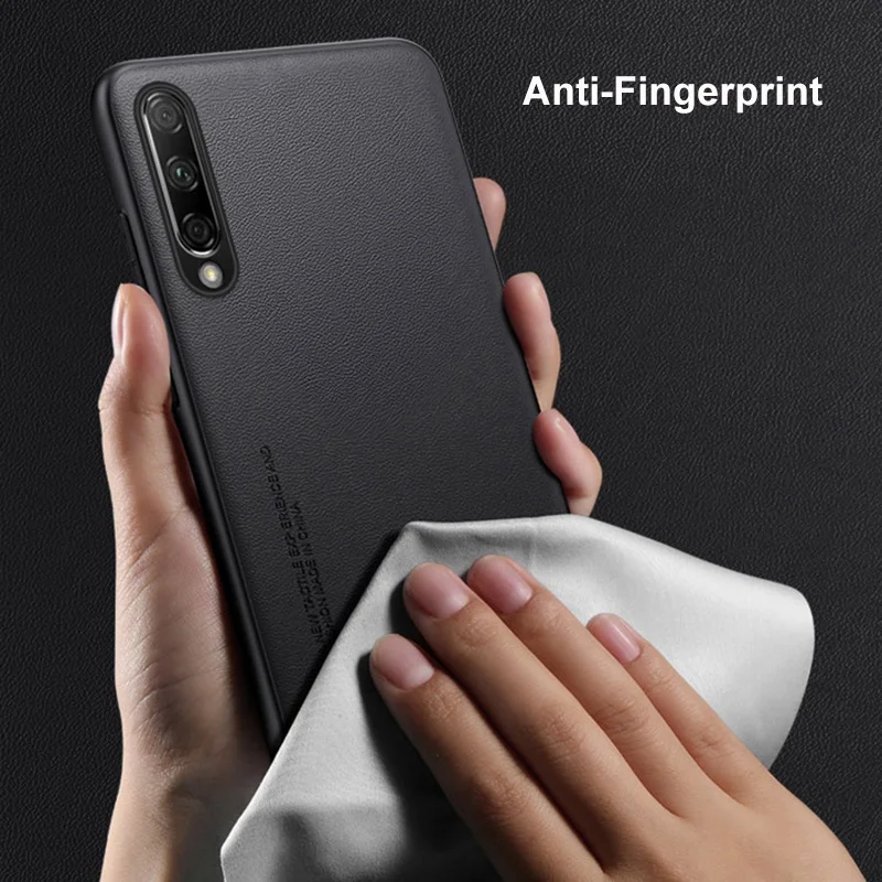 Premium PU Leather Shockproof Matte Silicone Phone Case - Full Protection Cover