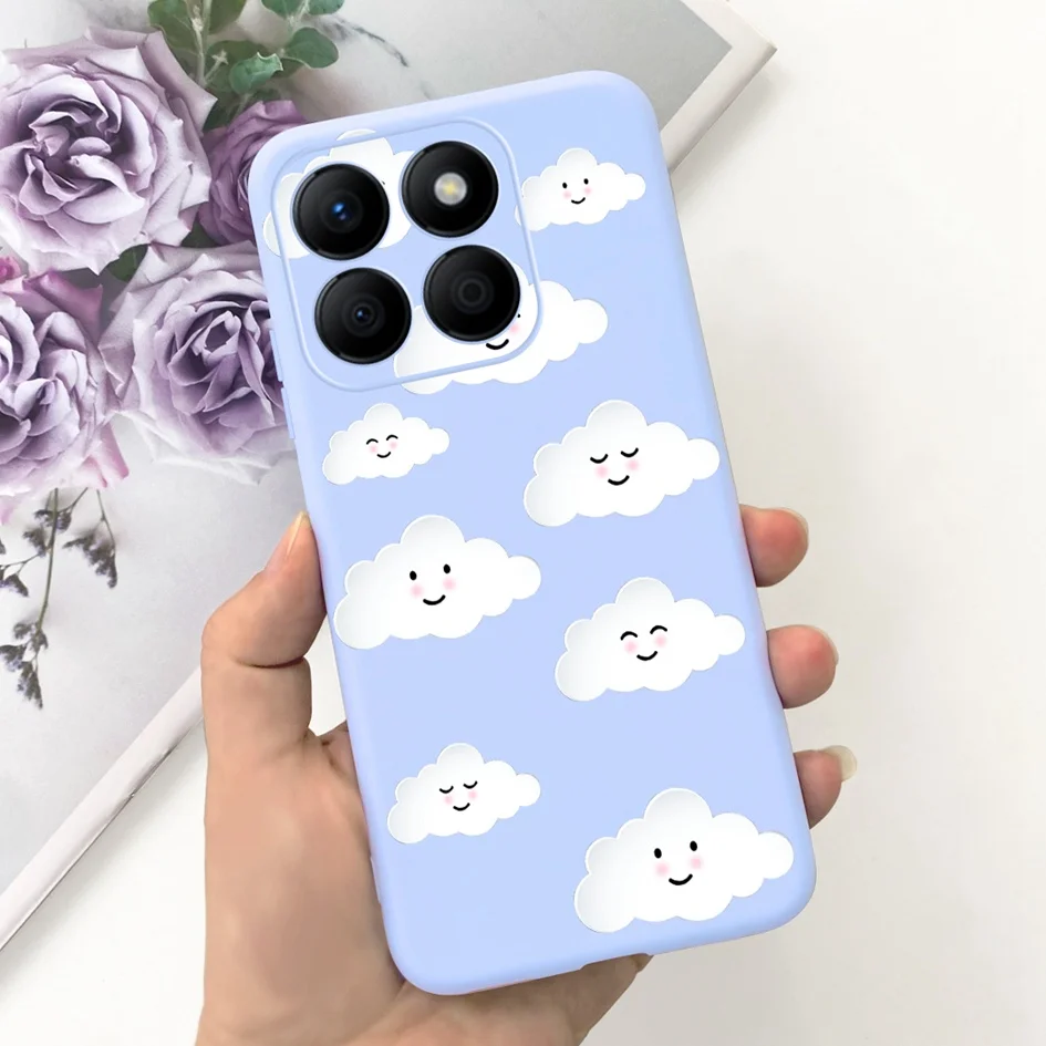 Stylish Floral Moon Soft Silicone Case - Artistic Back Cover