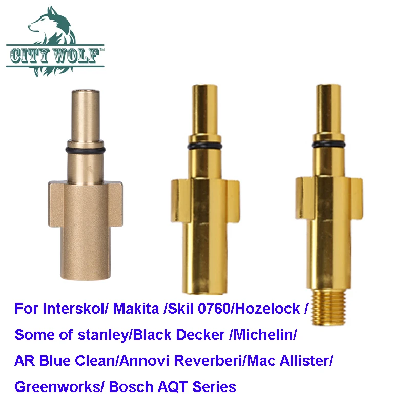 Rondella Ad Alta Pressione Snow Foam Lance Adapter Gun Lance Connector Per Ar Makita Interskol Michelin Boschaqt Adattatore Per Lavatrice Per Auto