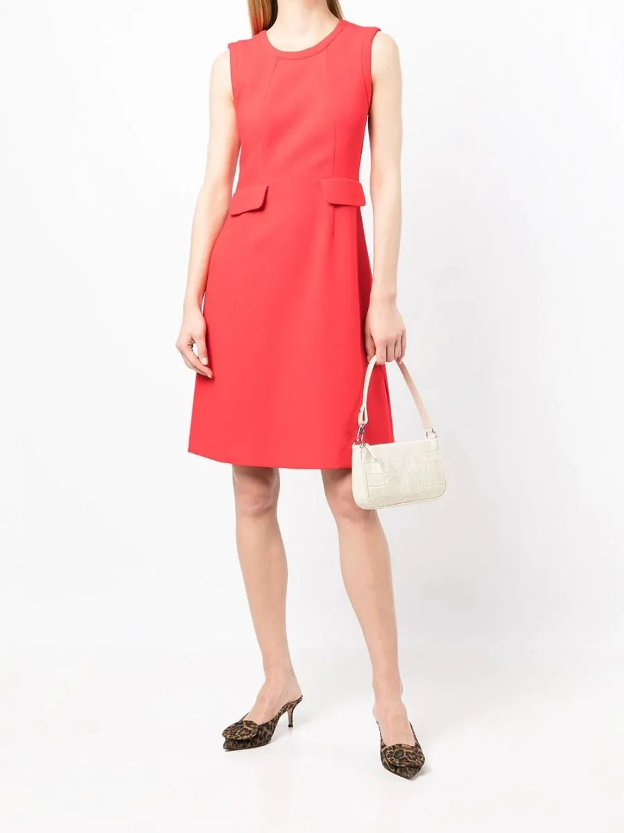 

Платье женское однотонное Облегающее, офисное Модное Элегантное короткое платье-чехол с круглым вырезом, сладкое модное, на лето