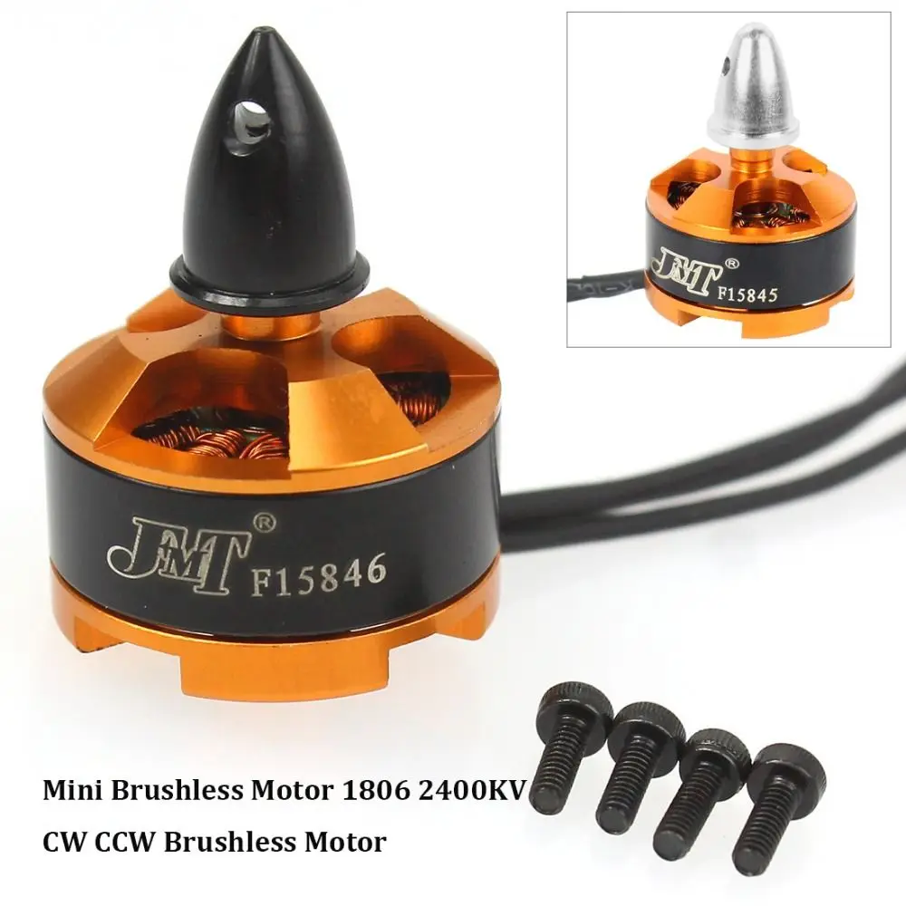 Moteur Brushless 1806 2400KV CW CCW pour drone FPV, monté sur bras de quadrirotor