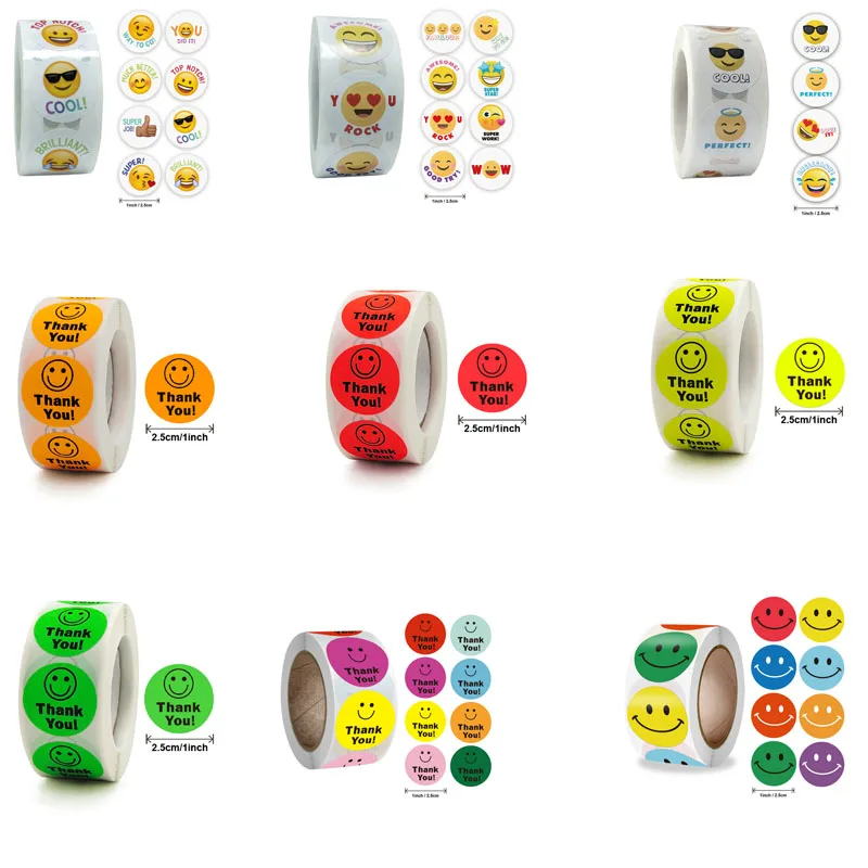 Pegatinas De Etiqueta Interior, 500 Uds./rollo, Co... – Grandado