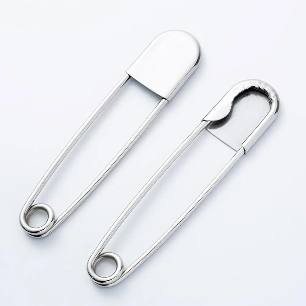 Large size stainless steel safety pin 1Pcs 12.8cm DIY sewing tools accessory needles wrapped safety pins for fixing files