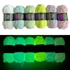 50g/Roll Chenille Luminous Hand Knitting Thread Glow In The Dark Novel Functional Yarn DIY For Carpet Sweater Hat   Coaster Toys 1