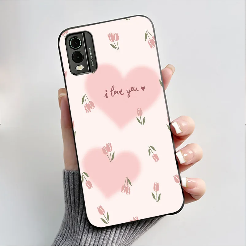 Black Soft Silicone TPU Luxury Fashion Flower Butterfly Phone Case