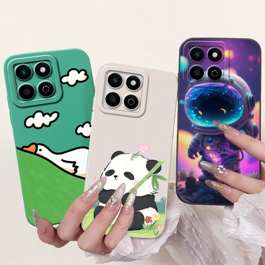 Cute Panda Cartoon Soft Silicone Matte Phone Case - Durable Protective Cover