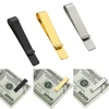 Stainless Steel Cash Clamp Holder Portable Credit Card Holder Practical Minimalist Wallet Solid Color for Cash Card Collar 2