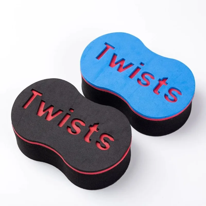 Oval Double Sides Magic twist hair brush sponge,Sponge Brush for Natural,afro coil wave dread sponge brushes Hair Curler 2