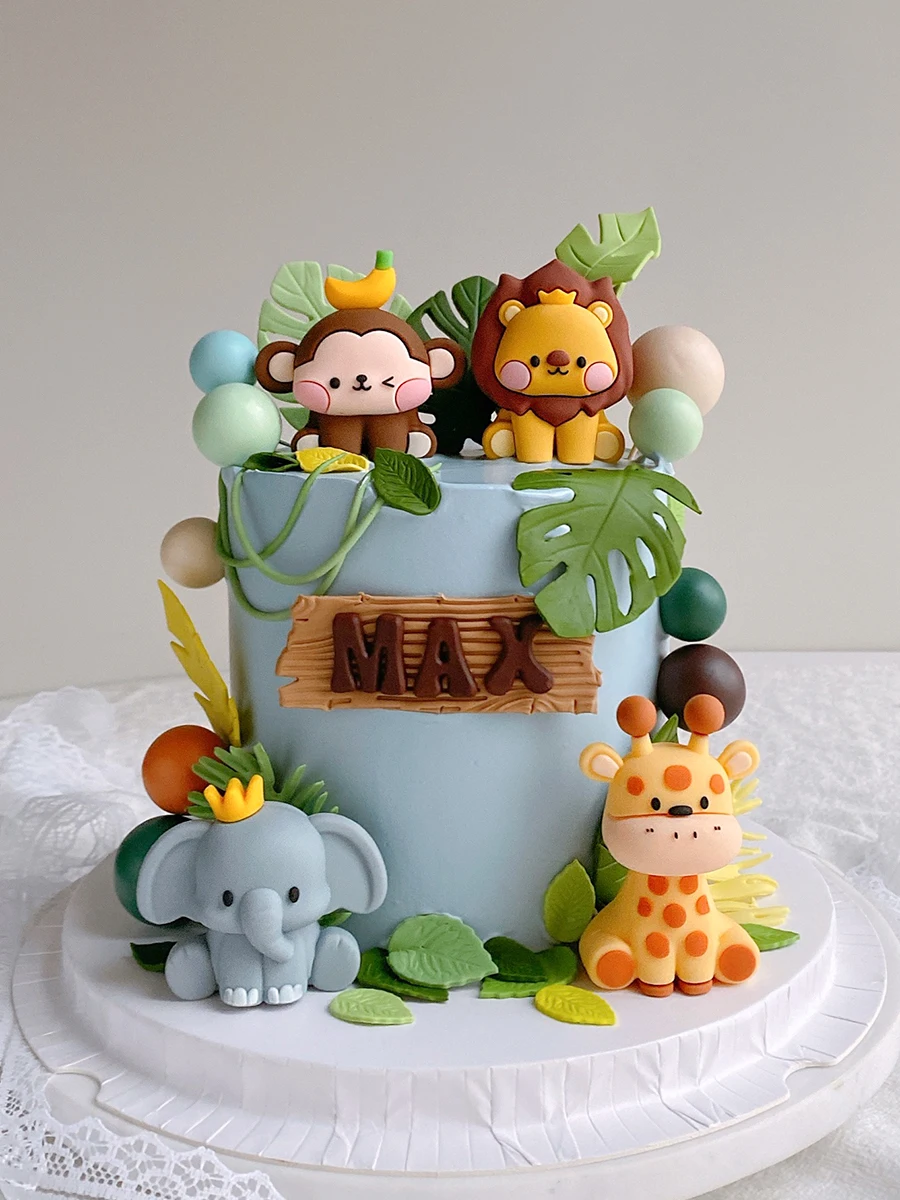 6X TIERE BIBEL Kuchen Topper Kuchen Geburtstagsdekorationen