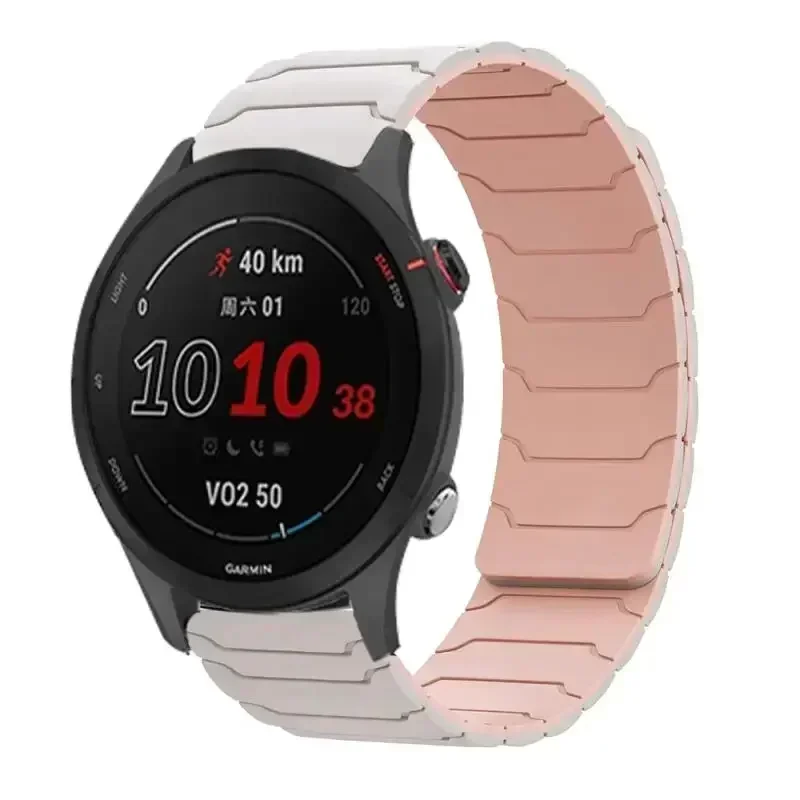 Magnetic Silicone Strap, 22mm - Universal Smartwatch Band Bracelet