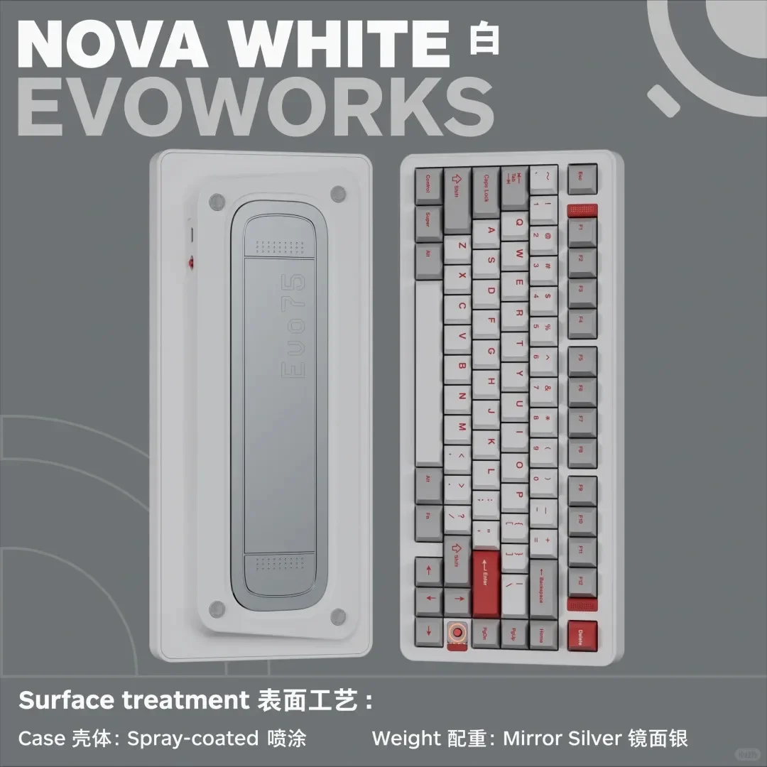 EvoWorks EVO75 メカニカルキーボード トライモード ワイヤレス