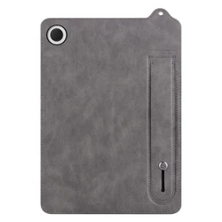 Premium PU Leather Soft Tablet Cover with Hand Strap - A11 Plus11inch (Gray)