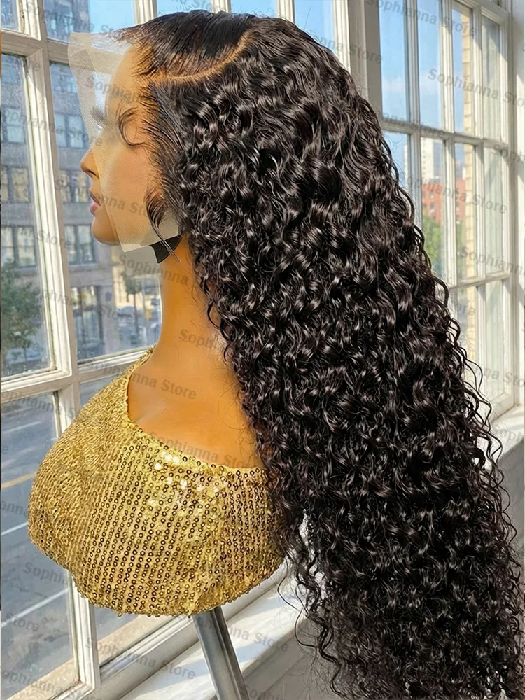 Deep Wave Wigs 13x4 HD Transparent Lace Front Human Hair Wigs 13x6 Lace Frontal Wig Human Hair Curly 5x5 HD Lace Closure Wigs